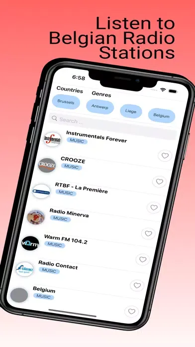 Captures d'écran de Belgium Radio Stations - BE