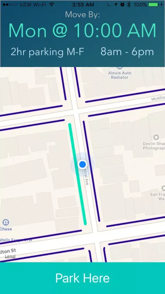 Capturas de tela do PARKR - San Francisco parking made easy!