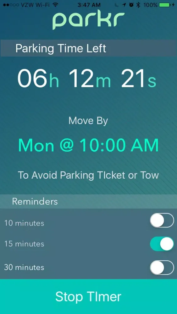 Capturas de tela do PARKR - San Francisco parking made easy!