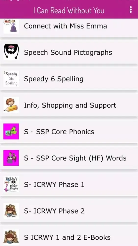 SSP I Can Read ICRWY Project स्क्रीनशॉट