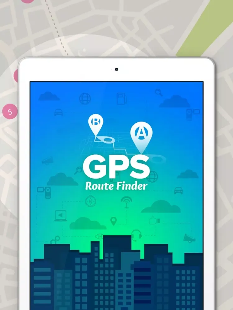 Capturas de pantalla de GPS Route Finder. iPad 