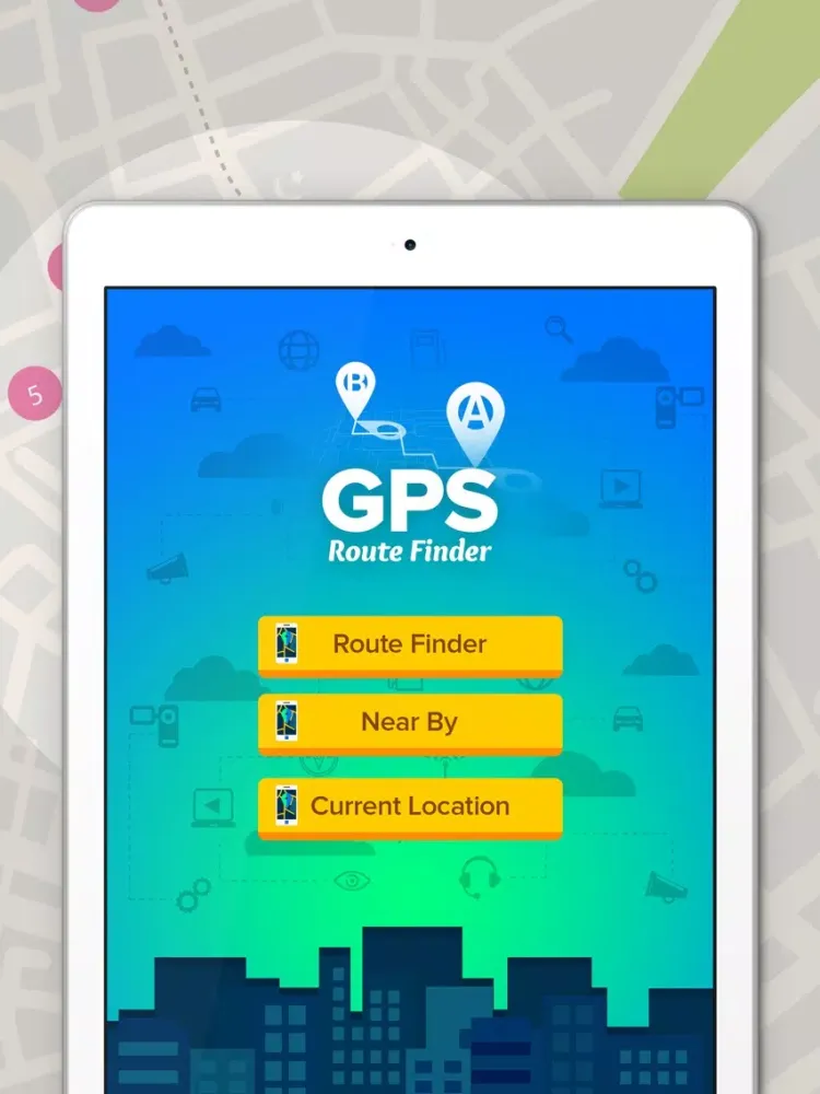 Capturas de pantalla de GPS Route Finder. iPad 