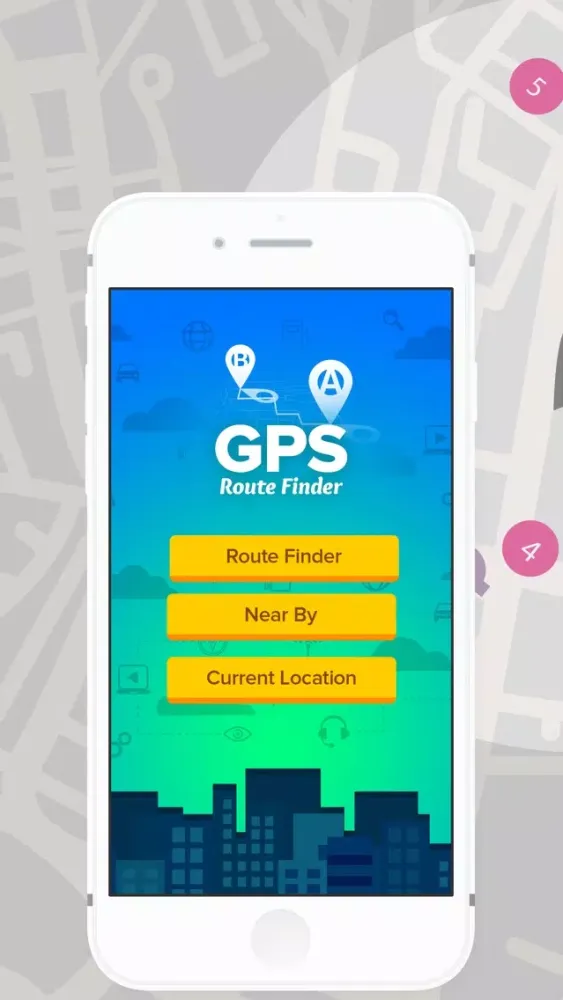Capturas de pantalla de GPS Route Finder.