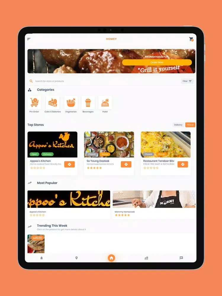 Screenshot di Homey2U iPad 