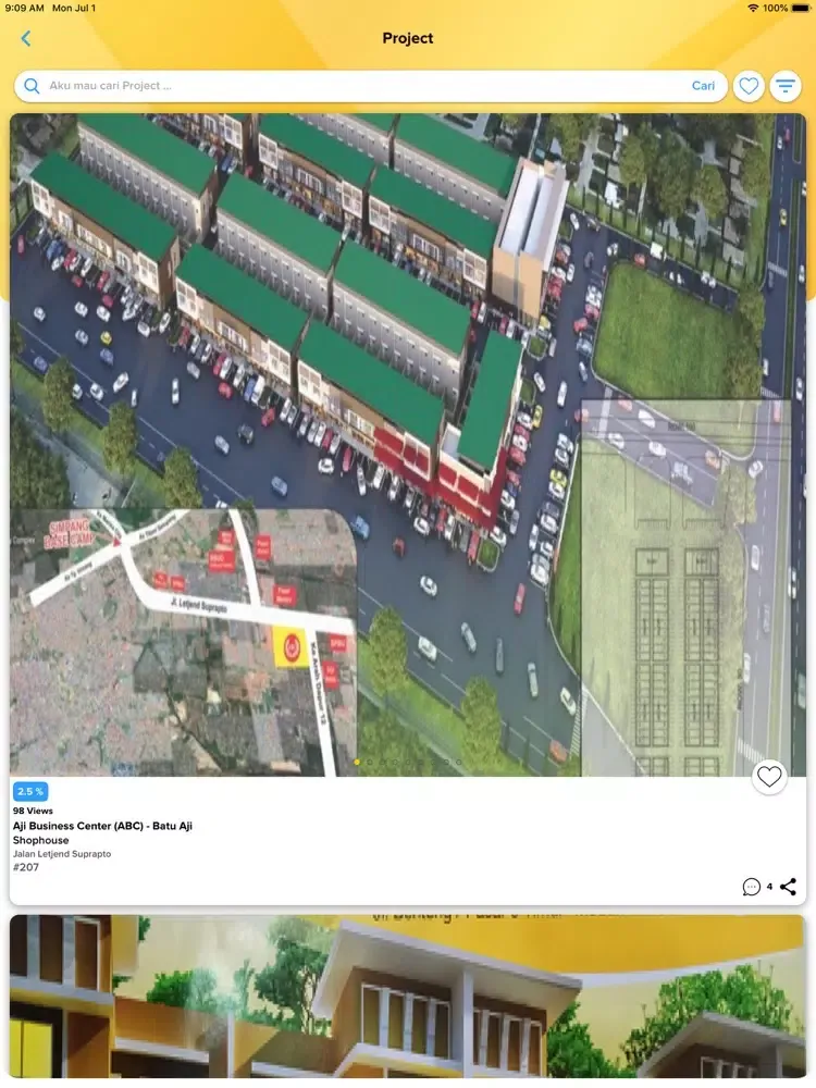 Ảnh chụp màn hình của Meta Property Agent iPad 