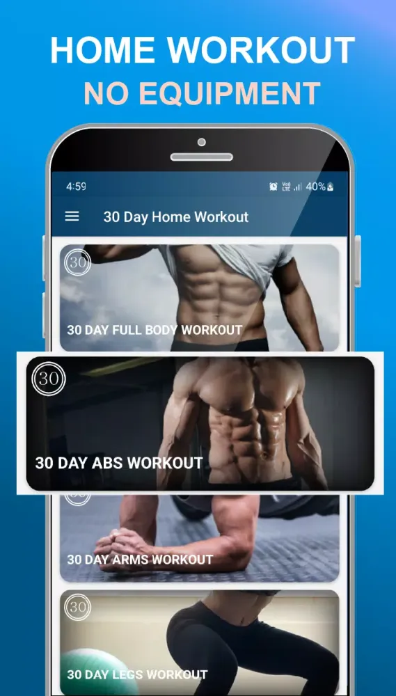 تصاویر 30 Day Home Workouts