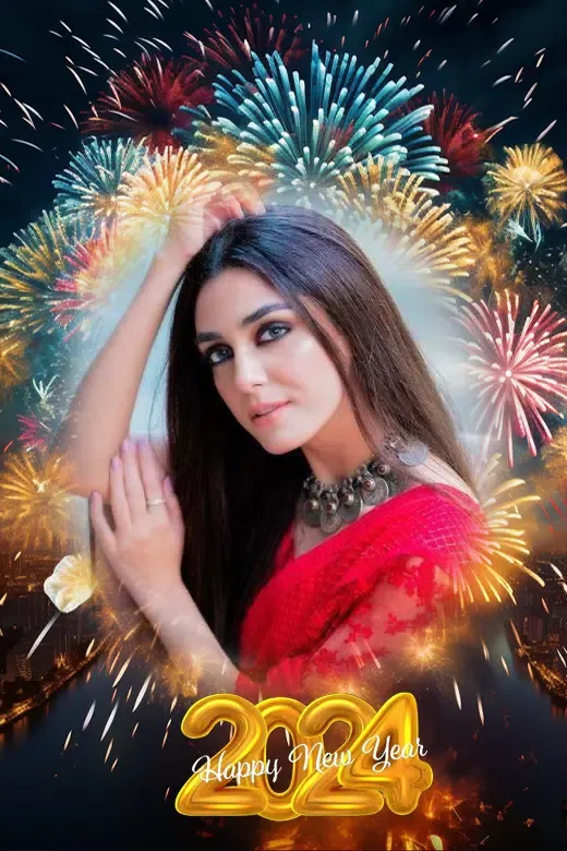 Captures d'écran de New year photo frame 2024