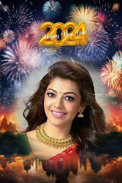 Captures d'écran de New year photo frame 2024