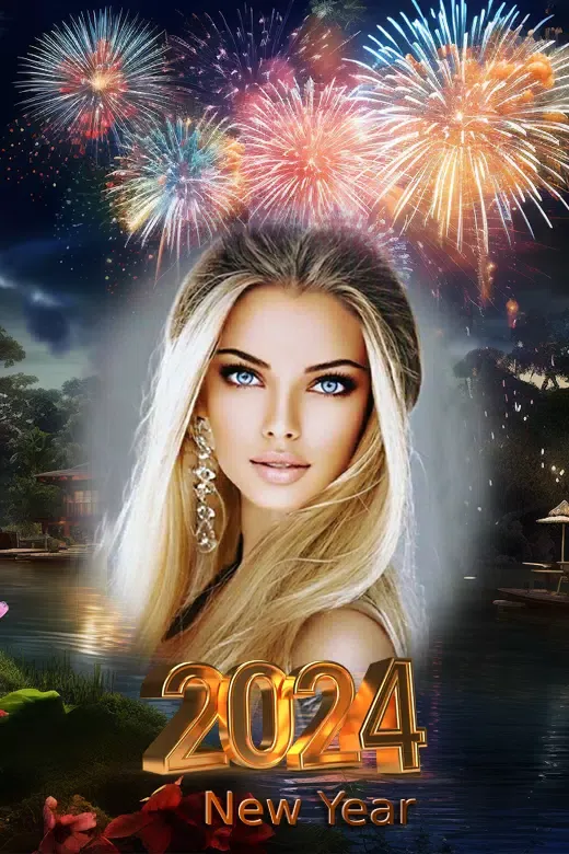 Captures d'écran de New year photo frame 2024