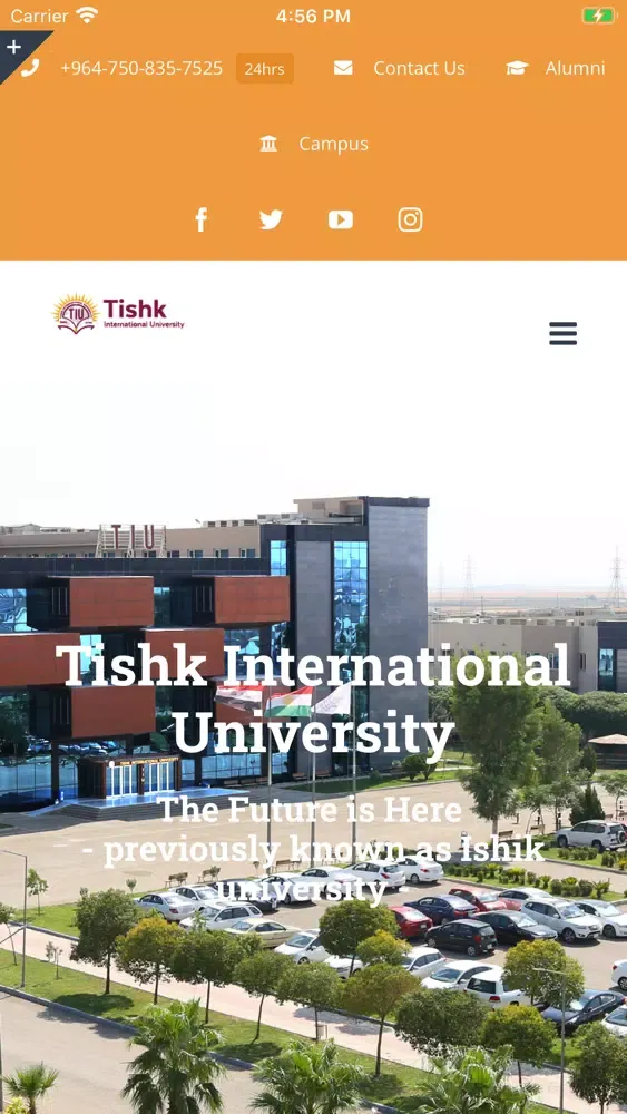 Capturas de tela do Tishk International University