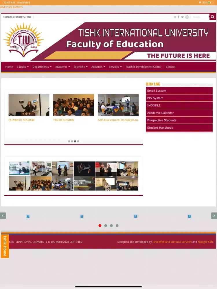 TIU | Education iPad  Screenshots