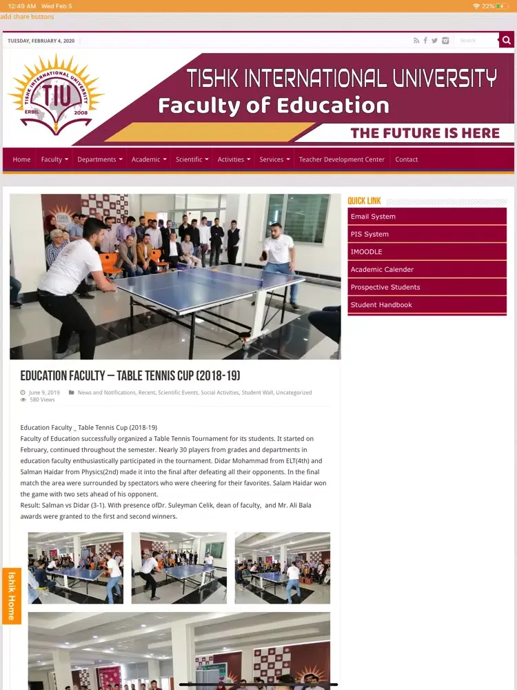 TIU | Education iPad  Screenshots