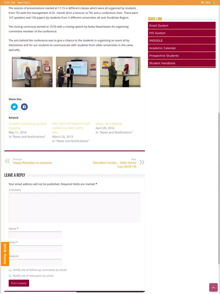 TIU | Education iPad  Screenshots