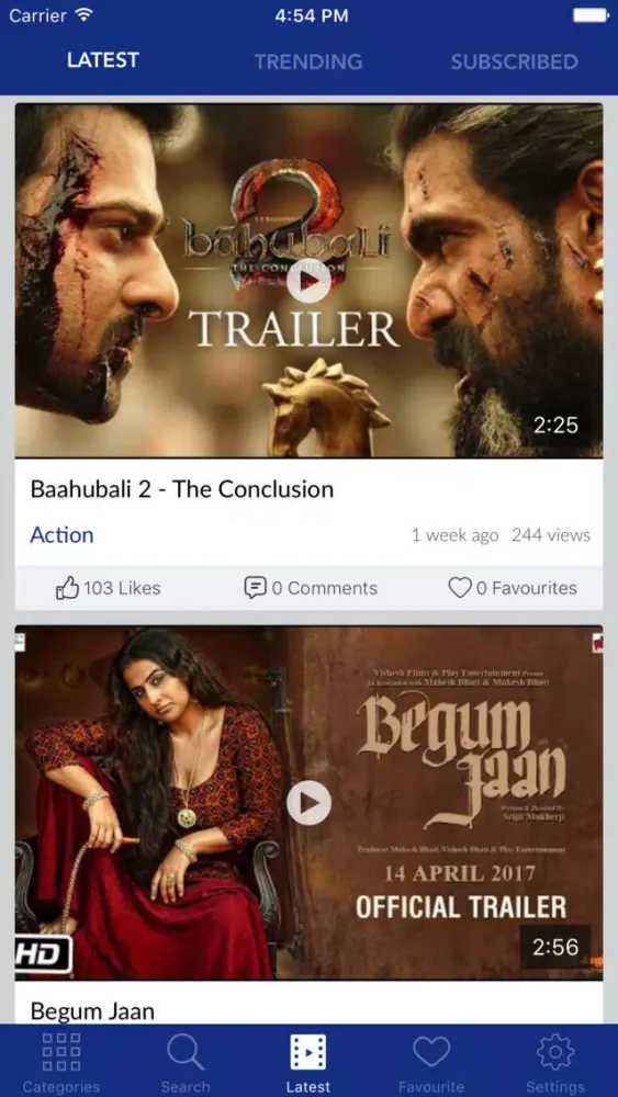 Bollywood movie trailers Ekran Görüntüleri