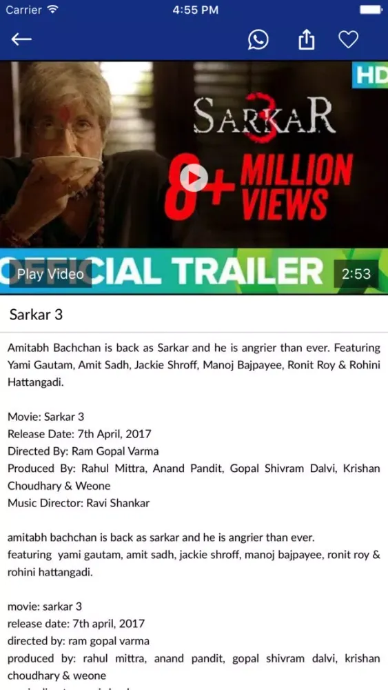 Bollywood movie trailers Ekran Görüntüleri