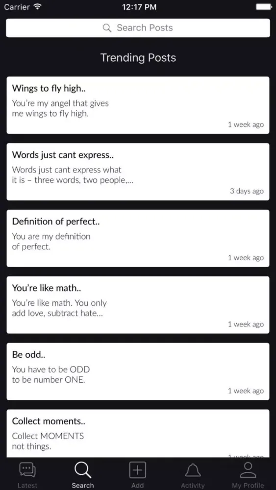 Cute Quote Screenshots