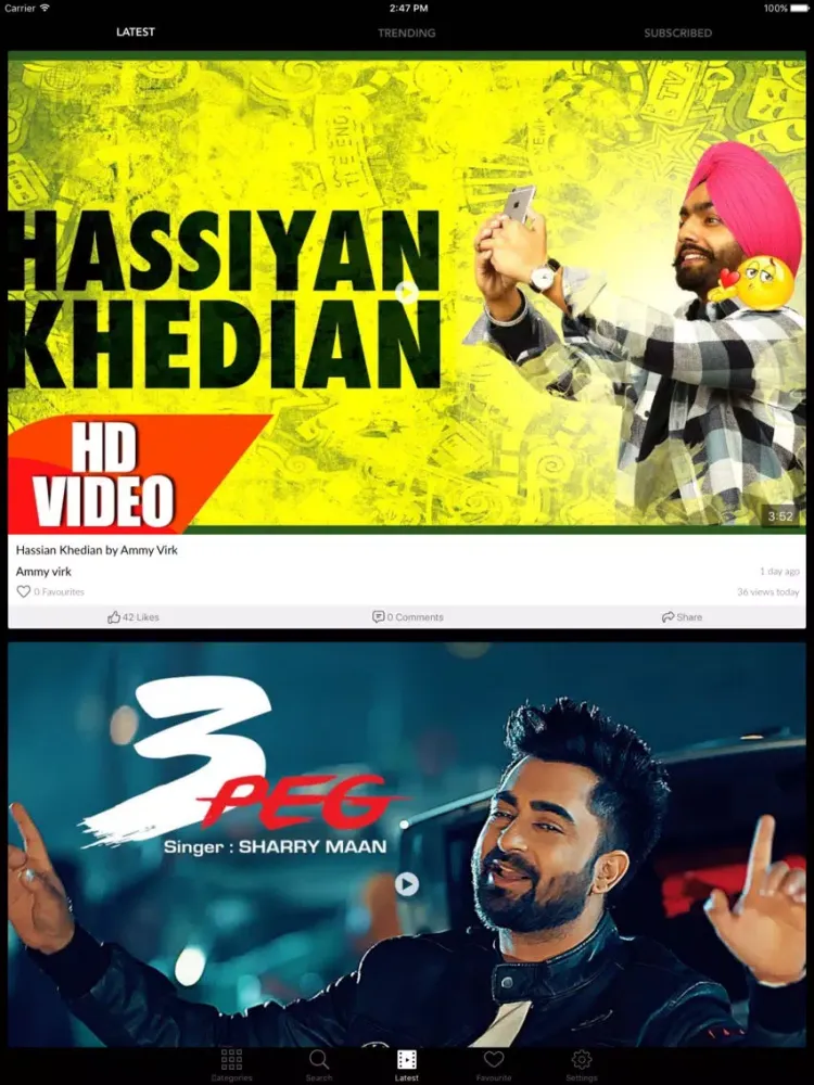 Скриншоты Punjabi Video Songs iPad 