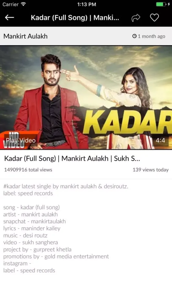 Скриншоты Punjabi Video Songs