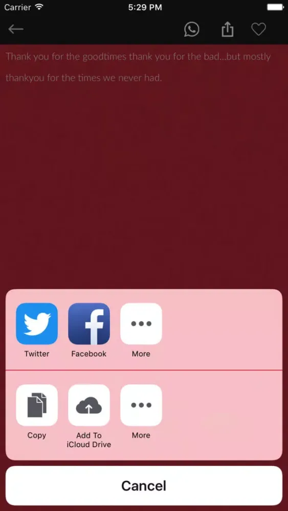 Thank You Quote Screenshots