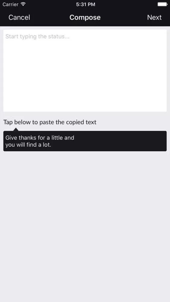 Thank You Quote Screenshots