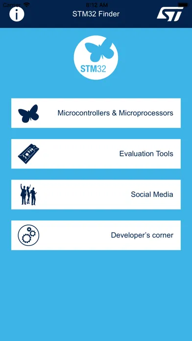 ภาพหน้าจอของ STM32 Finder