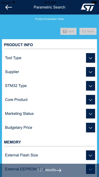 ภาพหน้าจอของ STM32 Finder