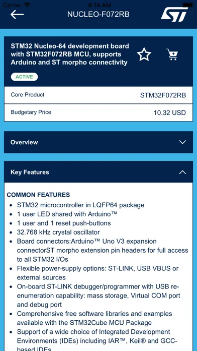 ภาพหน้าจอของ STM32 Finder
