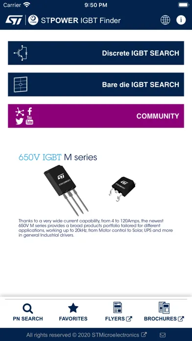 ภาพหน้าจอของ ST IGBT Finder