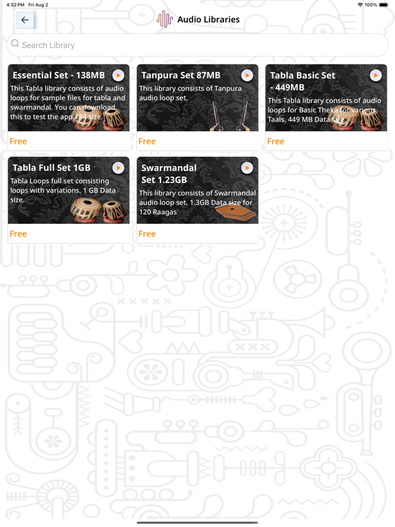 Скриншоты Saath Studio Tabla iPad 