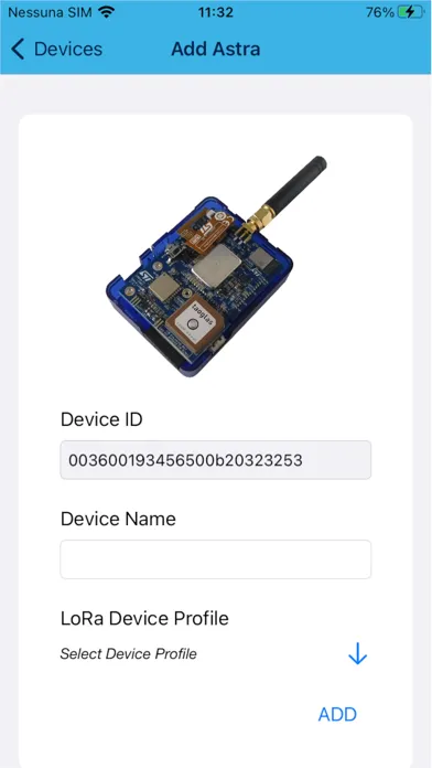Ảnh chụp màn hình của ST Asset Tracking