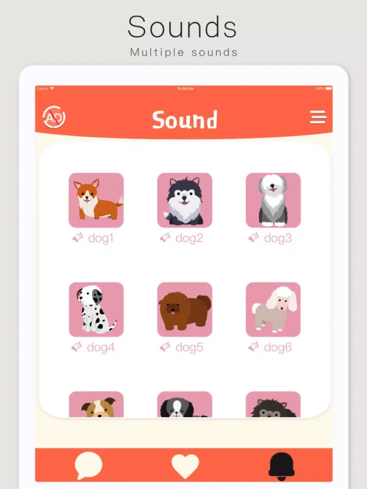 Dog Translator&Whistle iPad  Screenshots