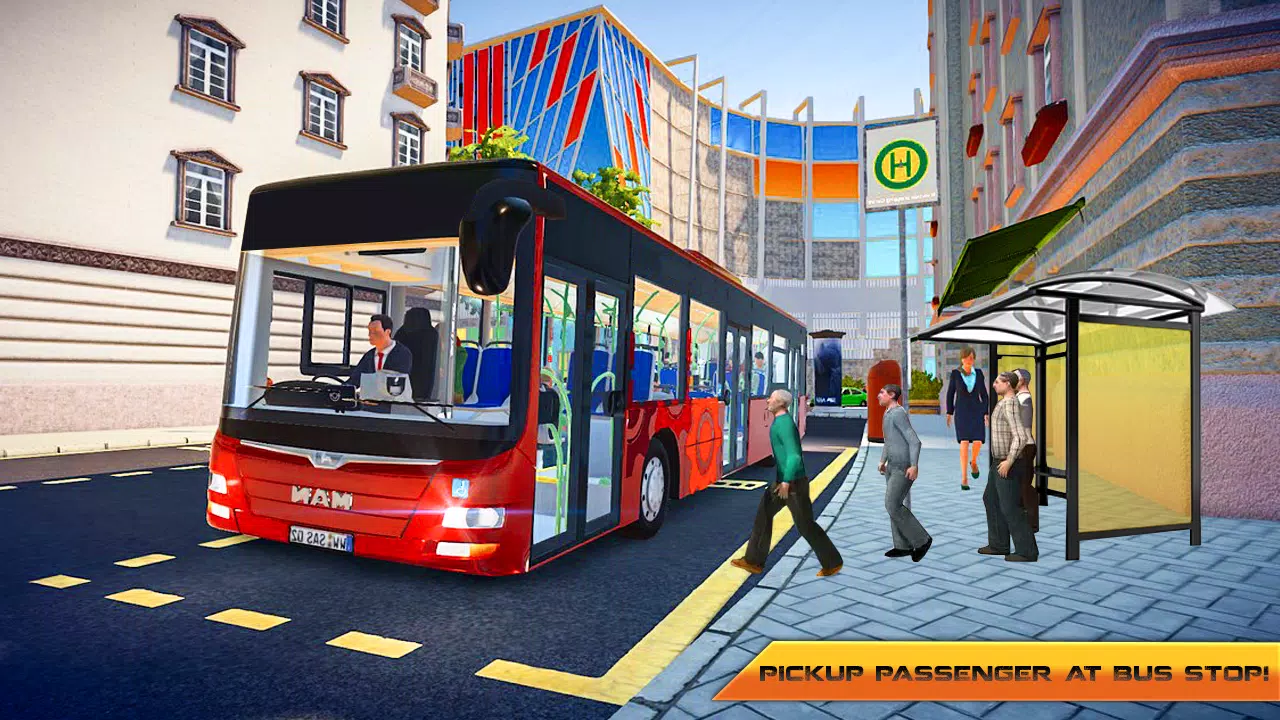 Modern Bus Coach Driving Simulator 2k18capturas de pantalla de la aplicación2