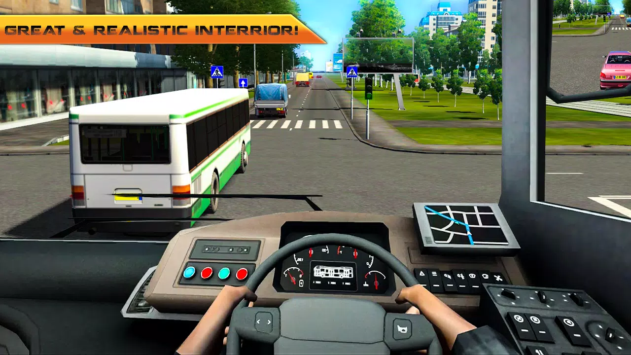 Modern Bus Coach Driving Simulator 2k18capturas de pantalla de la aplicación3