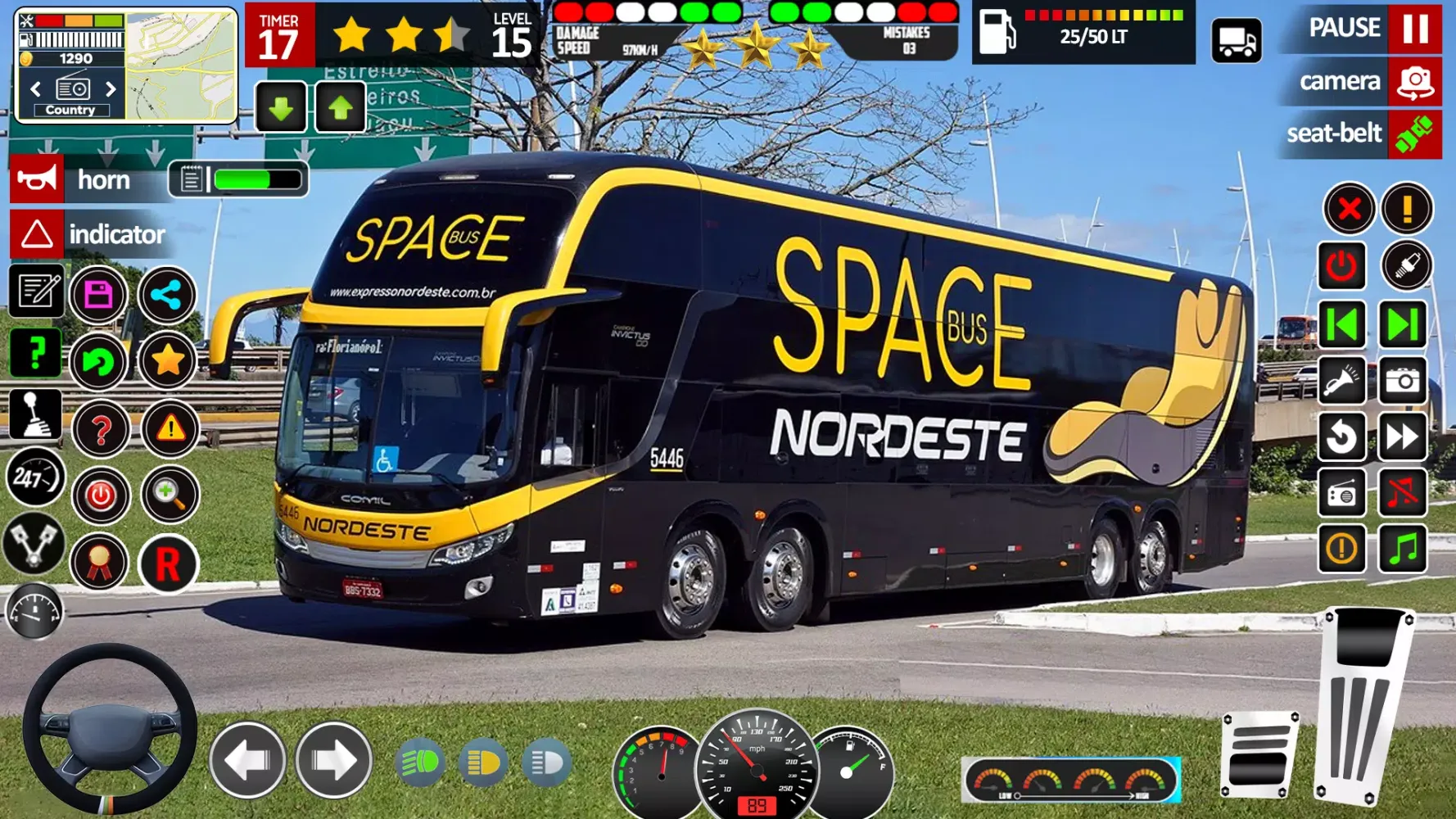 Ảnh chụp màn hình của Bus Game Offroad Bus Simulator