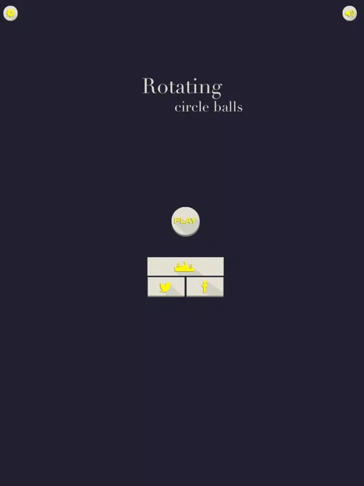 Tangkapan layar Rotating circle balls iPad 