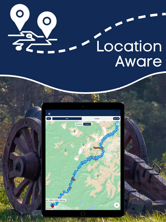 Yorktown Battlefield GPS Guide iPad  Screenshots