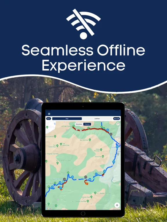 Yorktown Battlefield GPS Guide iPad  Screenshots