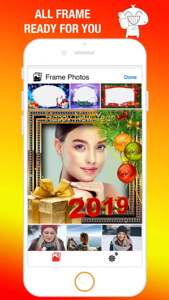 Tangkapan layar Frame Photo - New Year Photo