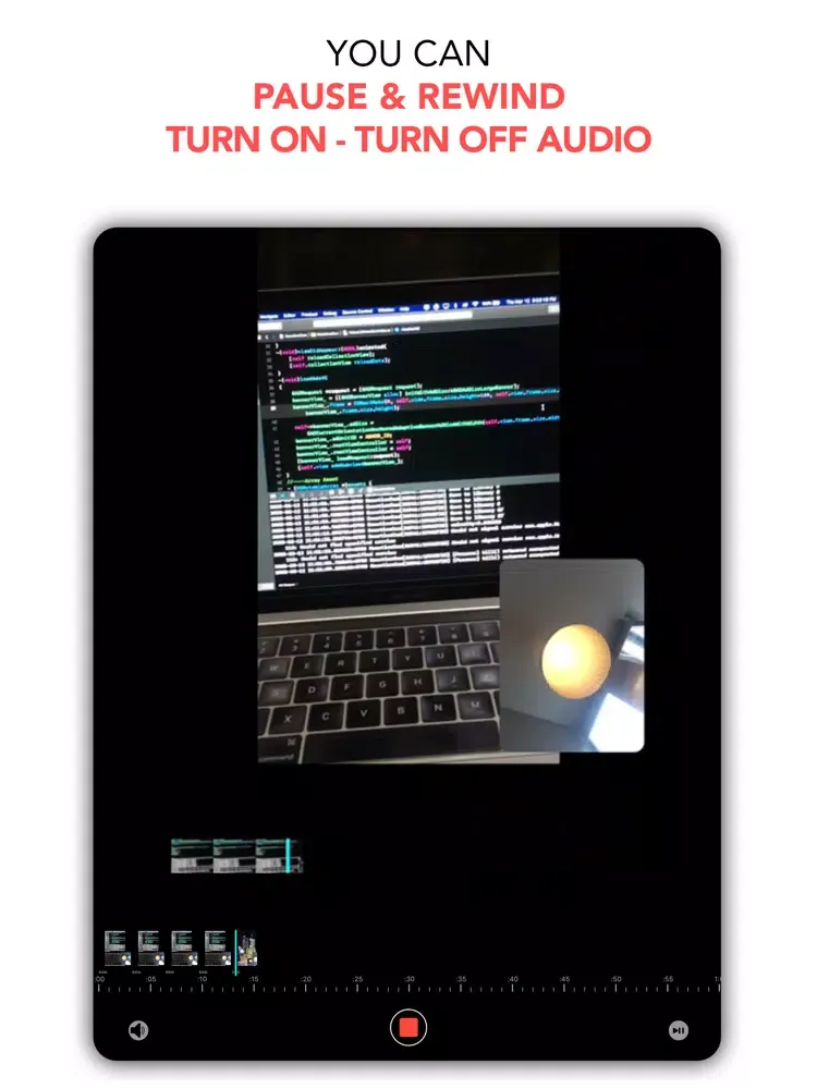 Captures d'écran de Reaction Cam . Screen Recorder iPad 
