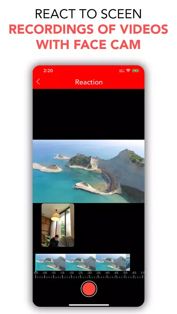 Captures d'écran de Reaction Cam . Screen Recorder