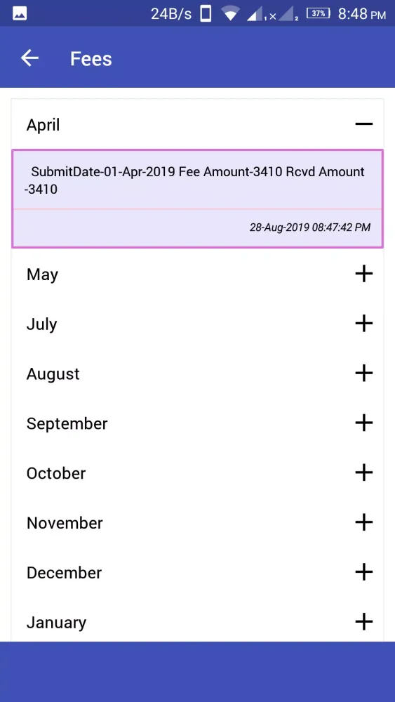St.Thomas Kanpur Student App स्क्रीनशॉट