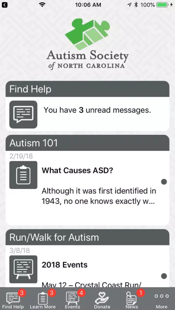 Captures d'écran de Autism Society of NC