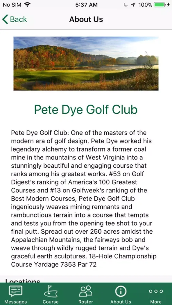 تصاویر Pete Dye Golf Club