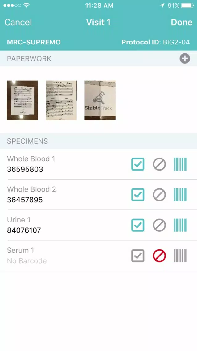 StableTrack - Lab Sample Tracking স্ক্রিনশট