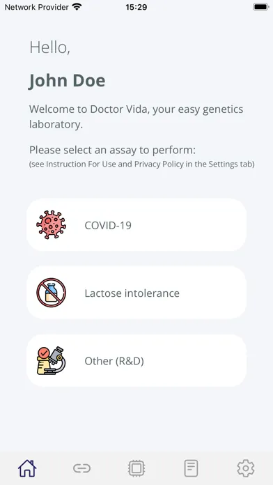 Dr Vida Pocket PCR Screenshots