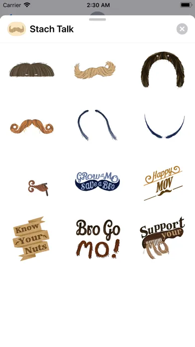 Stache Talk Mustache Animated应用截图