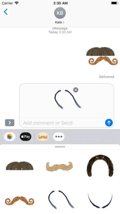 Stache Talk Mustache Animated应用截图