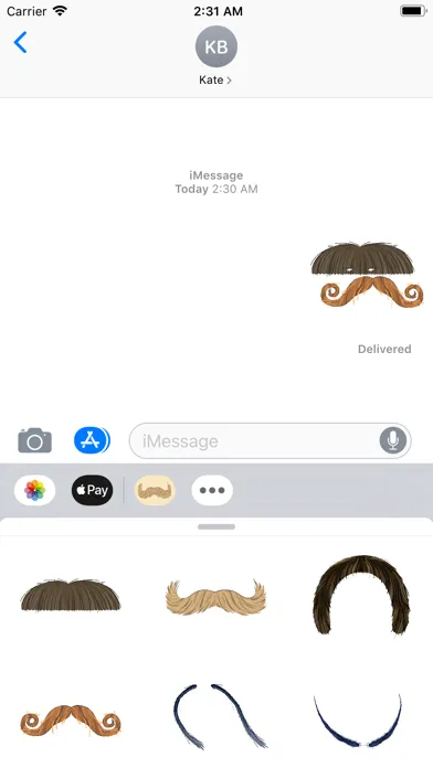Stache Talk Mustache Animated应用截图