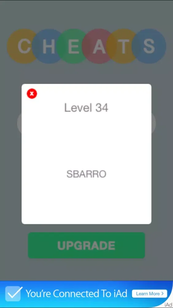 Cheats for "What Restaurant" - All Levels and Answers to Cheat Free Screenshots
