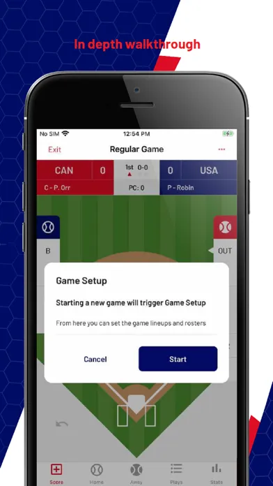 Tangkapan layar Pointstreak Baseball Scoring